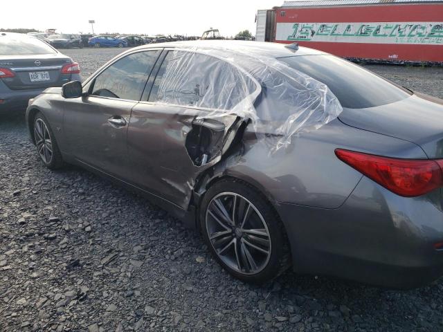 JN1BV7AR9FM417864 - 2015 INFINITI Q50 BASE CHARCOAL photo 2
