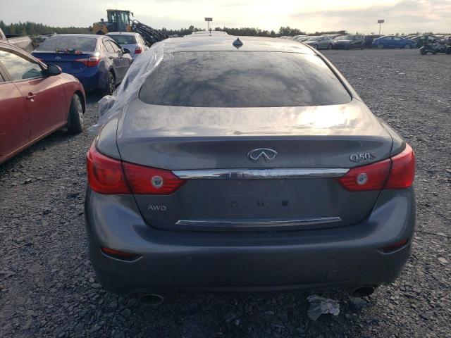 JN1BV7AR9FM417864 - 2015 INFINITI Q50 BASE CHARCOAL photo 6