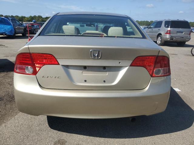 1HGFA165X8L015049 - 2008 HONDA CIVIC LX TAN photo 6