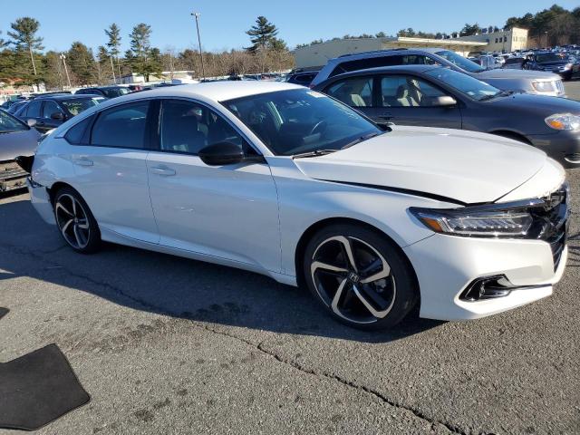 1HGCV1F38NA115440 - 2022 HONDA ACCORD SPORT WHITE photo 4