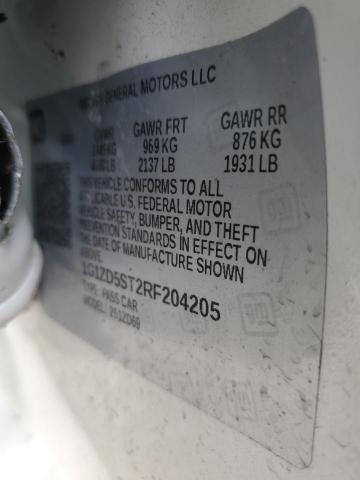 1G1ZD5ST2RF204205 - 2024 CHEVROLET MALIBU LT თეთრი ფოტო 12