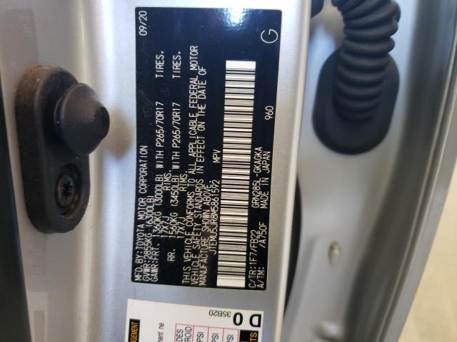 JTEMU5JR8M5861592 - 2021 TOYOTA 4RUNNER SR5/SR5 PREMIUM 银色 照片 14