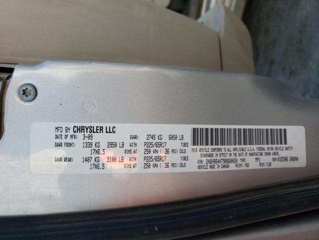 2A8HR64X79R660020 - 2009 CHRYSLER TOWN & COU LIMITED SILVER photo 13
