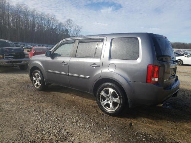 5FNYF4H52EB057351 - 2014 HONDA PILOT EXL GRAY photo 2