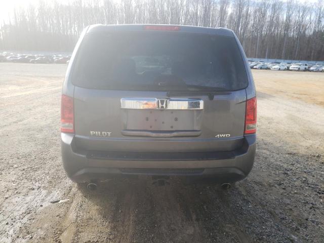 5FNYF4H52EB057351 - 2014 HONDA PILOT EXL GRAY photo 6