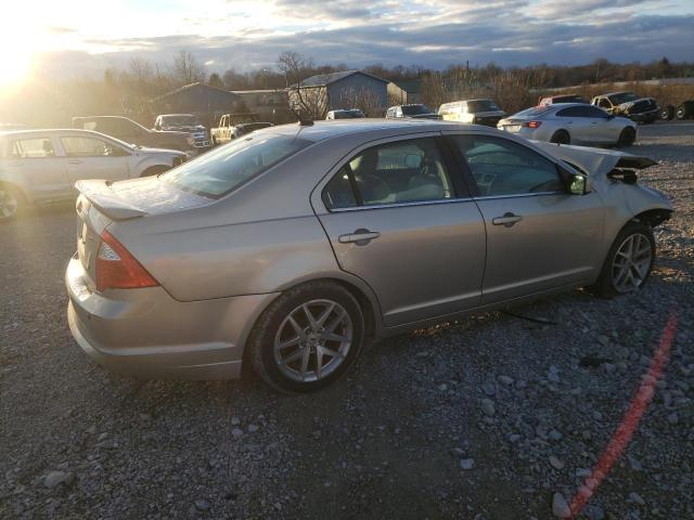 3FAHP0JA2AR350954 - 2010 FORD FUSION SEL SILVER photo 3