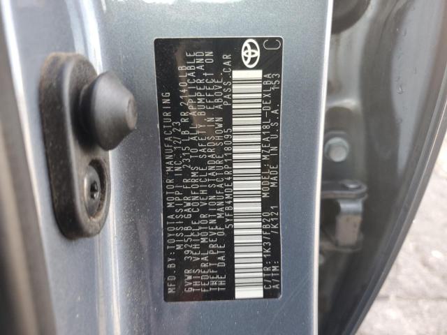 5YFB4MDE4RP118095 - 2024 TOYOTA COROLLA LE 灰色 照片 13