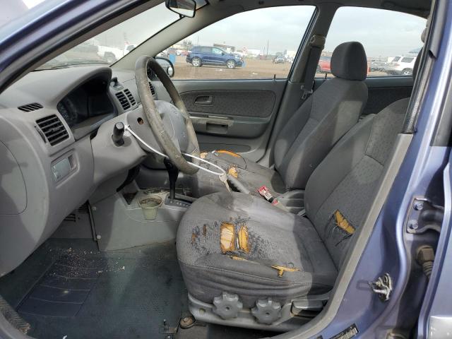 KNADC125446344728 - 2004 KIA RIO BLUE photo 7