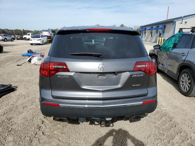 2HNYD2H32CH510510 - 2012 ACURA MDX TECHNOLOGY GRAY photo 6