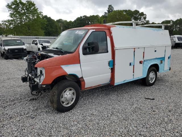 1FDWE3F64KDC56349 - 2019 FORD ECONOLINE E350 SUPER DUTY CUTAWAY VAN WHITE photo 1