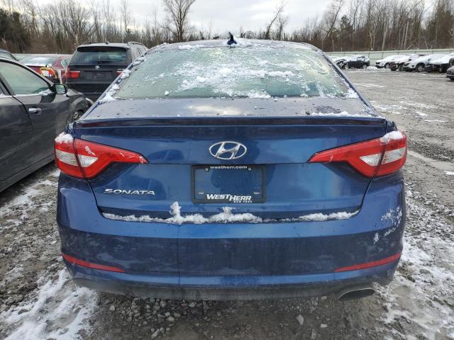 5NPE24AF8HH492303 - 2017 HYUNDAI SONATA SE BLUE photo 6