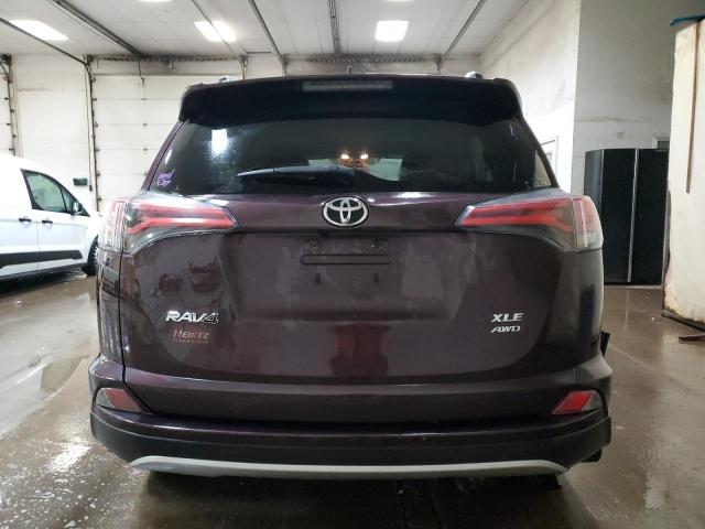 2T3RFREV6GW506503 - 2016 TOYOTA RAV4 XLE PURPLE photo 6