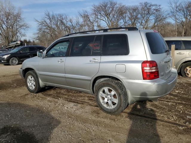 JTEHD21A110010477 - 2001 TOYOTA HIGHLANDER SILVER photo 2