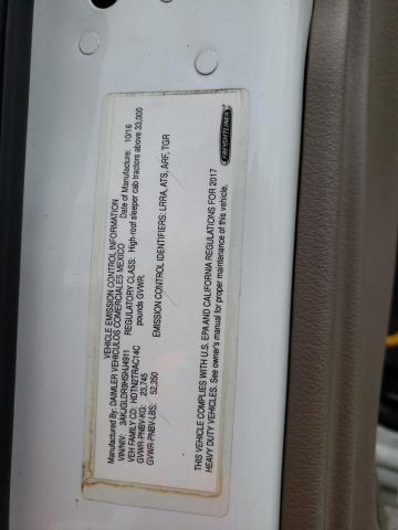 3AKJGLDR9HSHJ4911 - 2017 FREIGHTLINER CASCADIA 1 WHITE photo 10