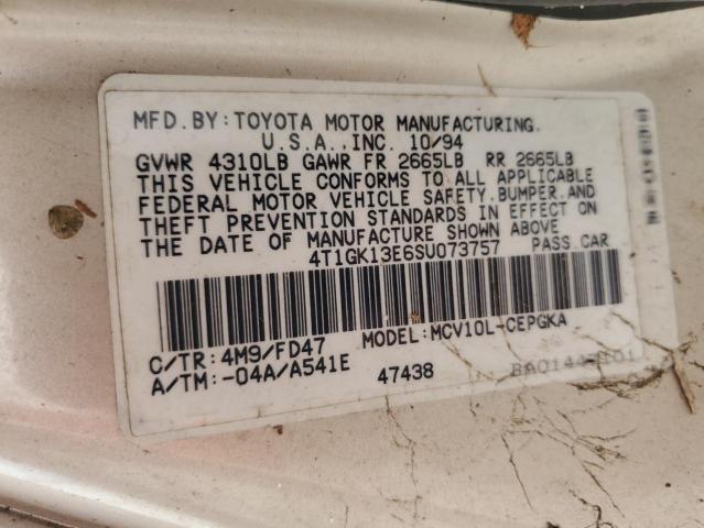 4T1GK13E6SU073757 - 1995 TOYOTA CAMRY XLE SILVER photo 13