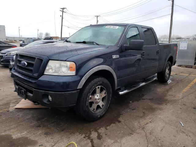 1FTPW14VX6FB74348 - 2006 FORD F150 SUPERCREW BLUE photo 1