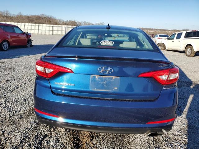 5NPE24AF4GH357947 - 2016 HYUNDAI SONATA SE BLUE photo 6