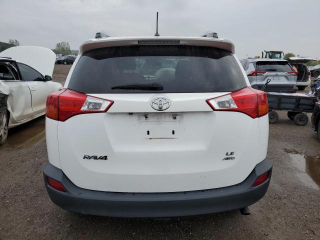 2T3BFREV3FW331255 - 2015 TOYOTA RAV4 LE WHITE photo 6