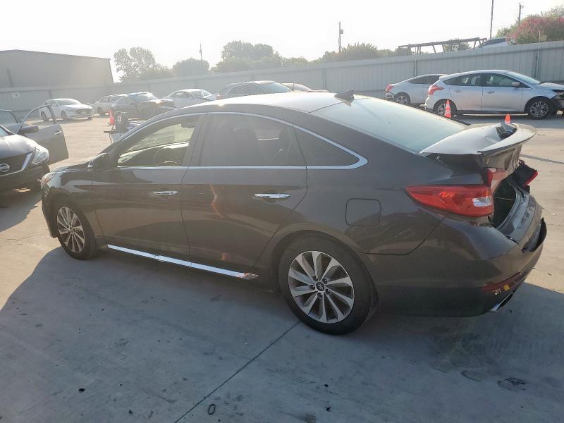 5NPE34AFXGH341233 - 2016 HYUNDAI SONATA SPORT ნაცრისფერი ფოტო 2