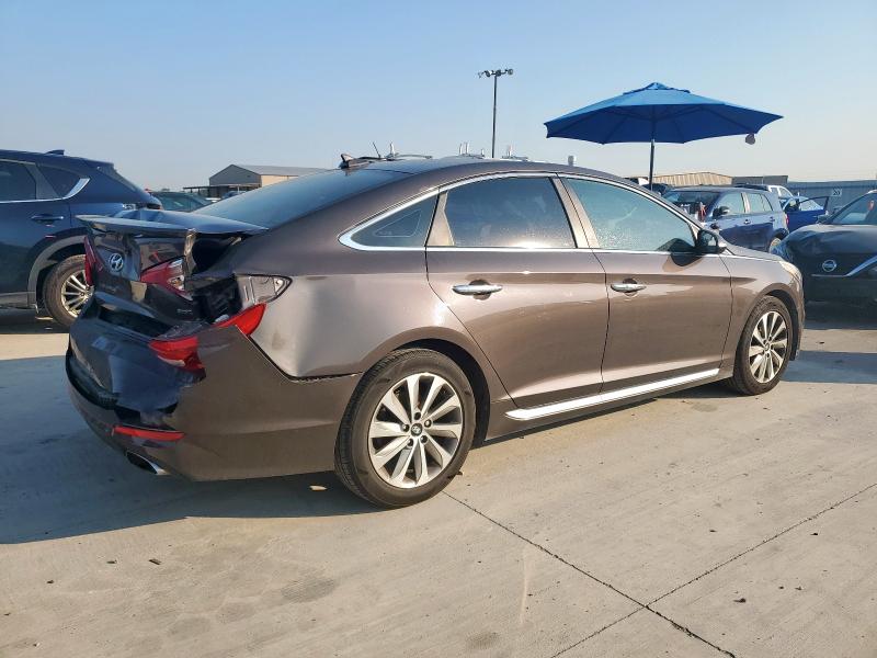 5NPE34AFXGH341233 - 2016 HYUNDAI SONATA SPORT ნაცრისფერი ფოტო 3