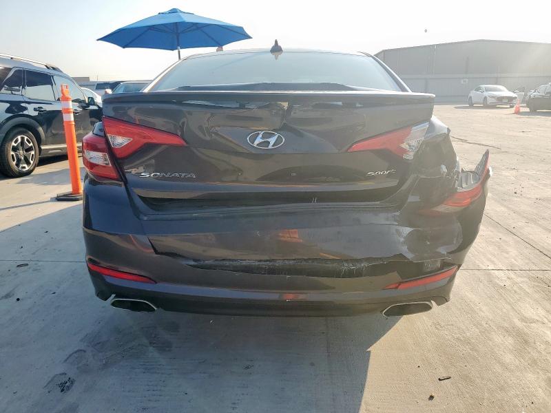 5NPE34AFXGH341233 - 2016 HYUNDAI SONATA SPORT ნაცრისფერი ფოტო 6
