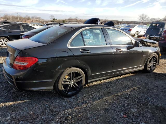 WDDGF4HB0CR206760 - 2012 MERCEDES-BENZ C 250 BLACK photo 3