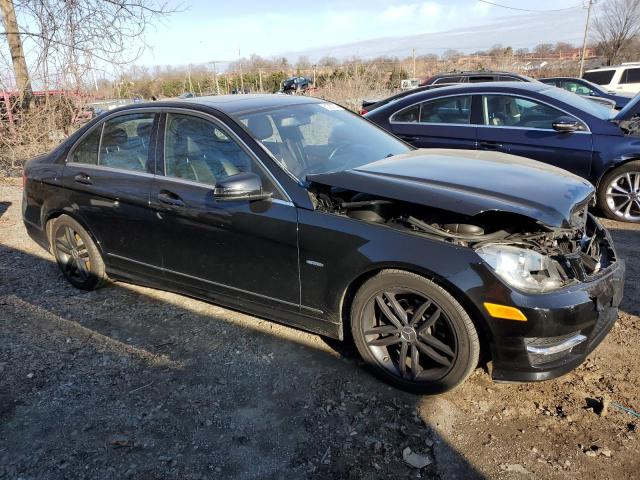 WDDGF4HB0CR206760 - 2012 MERCEDES-BENZ C 250 BLACK photo 4