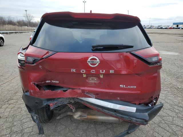 5N1AT3CB4MC839031 - 2021 NISSAN ROGUE SL RED photo 6