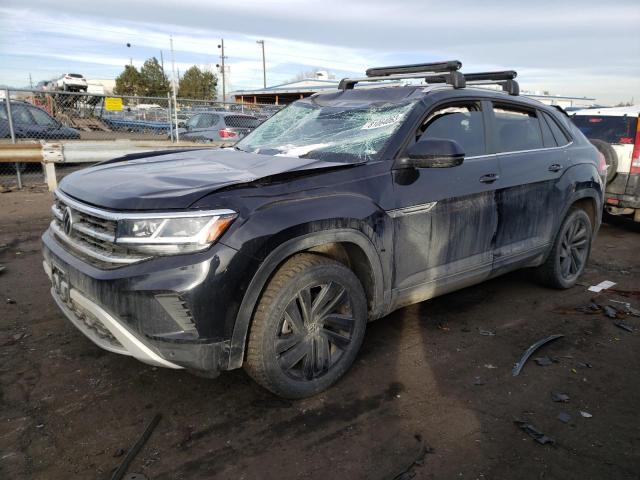 1V21E2CA4LC224427 - 2020 VOLKSWAGEN ATLAS CROS SE შავი ფოტო 1