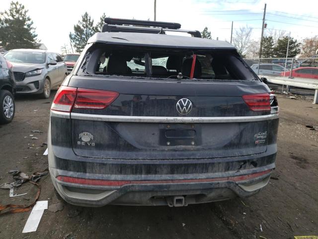 1V21E2CA4LC224427 - 2020 VOLKSWAGEN ATLAS CROS SE BLACK photo 6