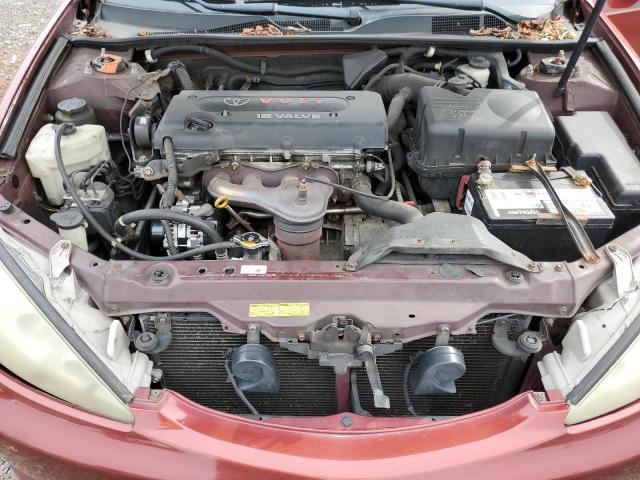 4T1BE30KX5U069559 - 2005 TOYOTA CAMRY LE Қызыл фото 11