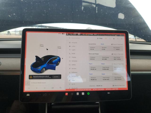 5YJ3E1EA1JF155150 - 2018 TESLA MODEL 3 Mavi foto 9