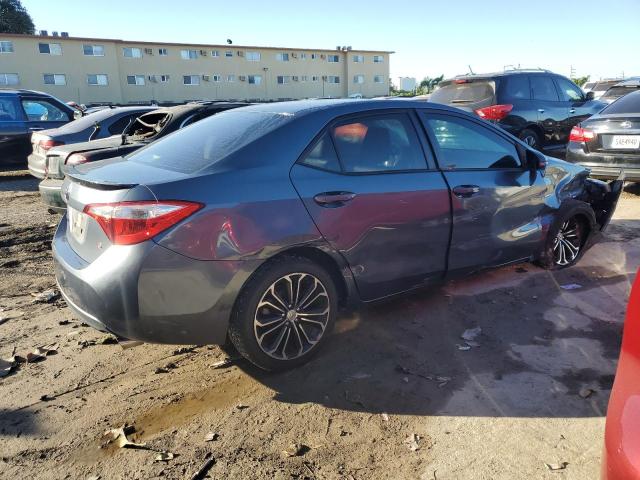 2T1BURHE5EC166237 - 2014 TOYOTA COROLLA L BLUE photo 3