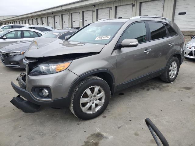 5XYKT4A28DG411220 - 2013 KIA SORENTO LX GRAY photo 1