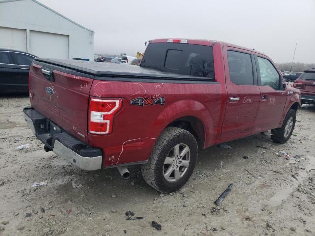 1FTEW1E47KFC43228 - 2019 FORD F150 SUPERCREW RED photo 3