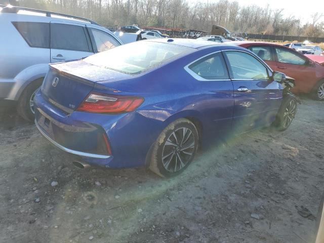 1HGCT2A85GA002479 - 2016 HONDA ACCORD EXL BLUE photo 3