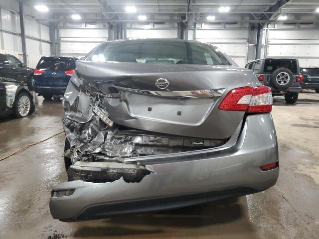 3N1AB7AP5FY354410 - 2015 NISSAN SENTRA S GRAY photo 6