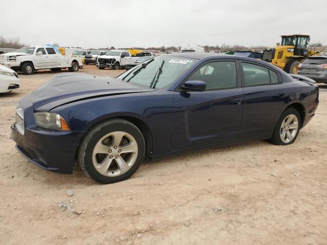 2C3CDXBG2EH147027 - 2014 DODGE CHARGER SE BLUE photo 1