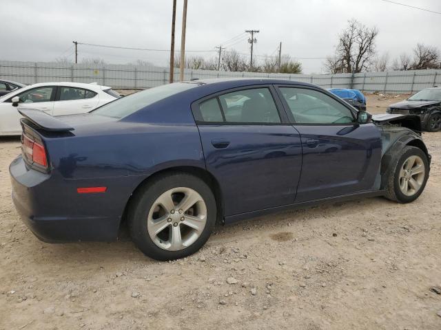 2C3CDXBG2EH147027 - 2014 DODGE CHARGER SE BLUE photo 3