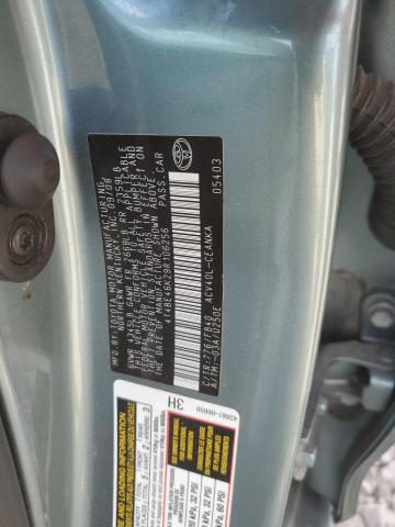 4T4BE46K29R106256 - 2009 TOYOTA CAMRY BASE TURQUOISE photo 13
