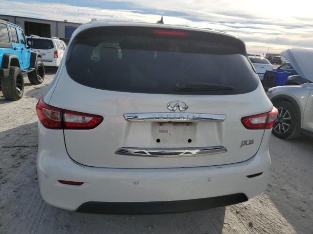 5N1AL0MN7DC333698 - 2013 INFINITI JX35 WHITE photo 6