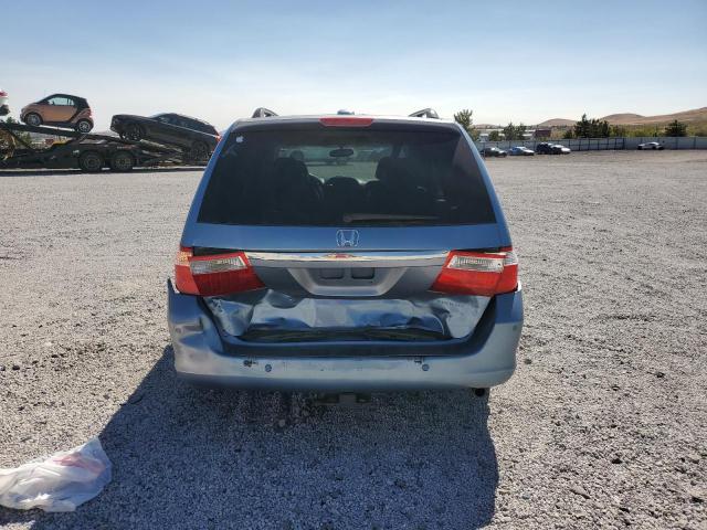 5FNRL38845B080440 - 2005 HONDA ODYSSEY TOURING ლურჯი ფოტო 6