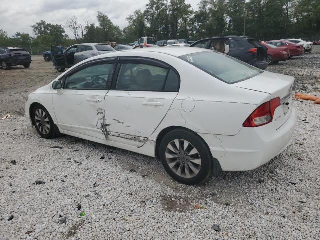 2HGFA16949H510042 - 2009 HONDA CIVIC EXL WHITE photo 2