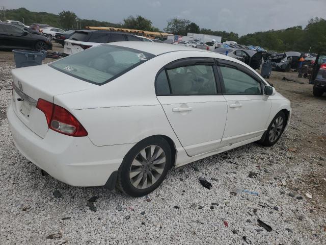 2HGFA16949H510042 - 2009 HONDA CIVIC EXL WHITE photo 3