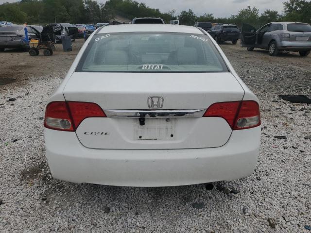 2HGFA16949H510042 - 2009 HONDA CIVIC EXL WHITE photo 6