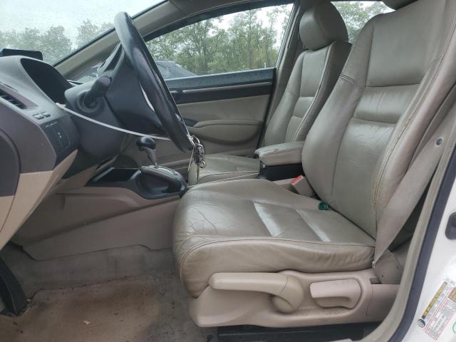 2HGFA16949H510042 - 2009 HONDA CIVIC EXL WHITE photo 7