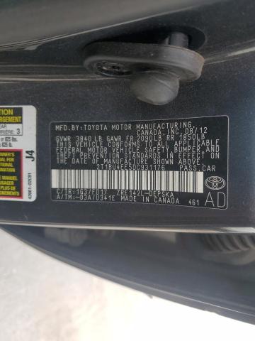 2T1BU4EE5DC931176 - 2013 TOYOTA COROLLA BASE Boz foto 12