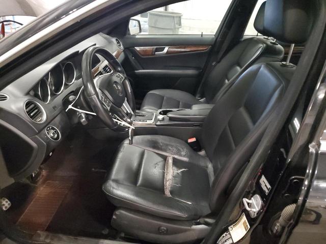 WDDGF8BB9CA606976 - 2012 MERCEDES-BENZ C 300 4MATIC BLACK photo 7