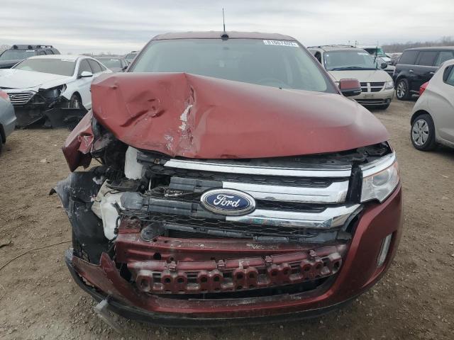 2FMDK4JC2EBB55548 - 2014 FORD EDGE SEL RED photo 5