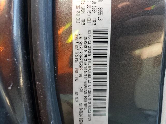 2C4RC1BG8HR752920 - 2017 CHRYSLER PACIFICA TOURING L GRAY photo 12